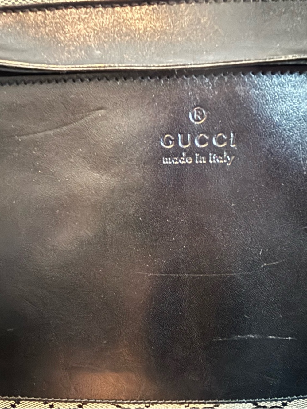 Authentic Vintage Gucci GG Canvas Tote – Tom Ford Era – Large Front Pocket - Picture 2 of 14